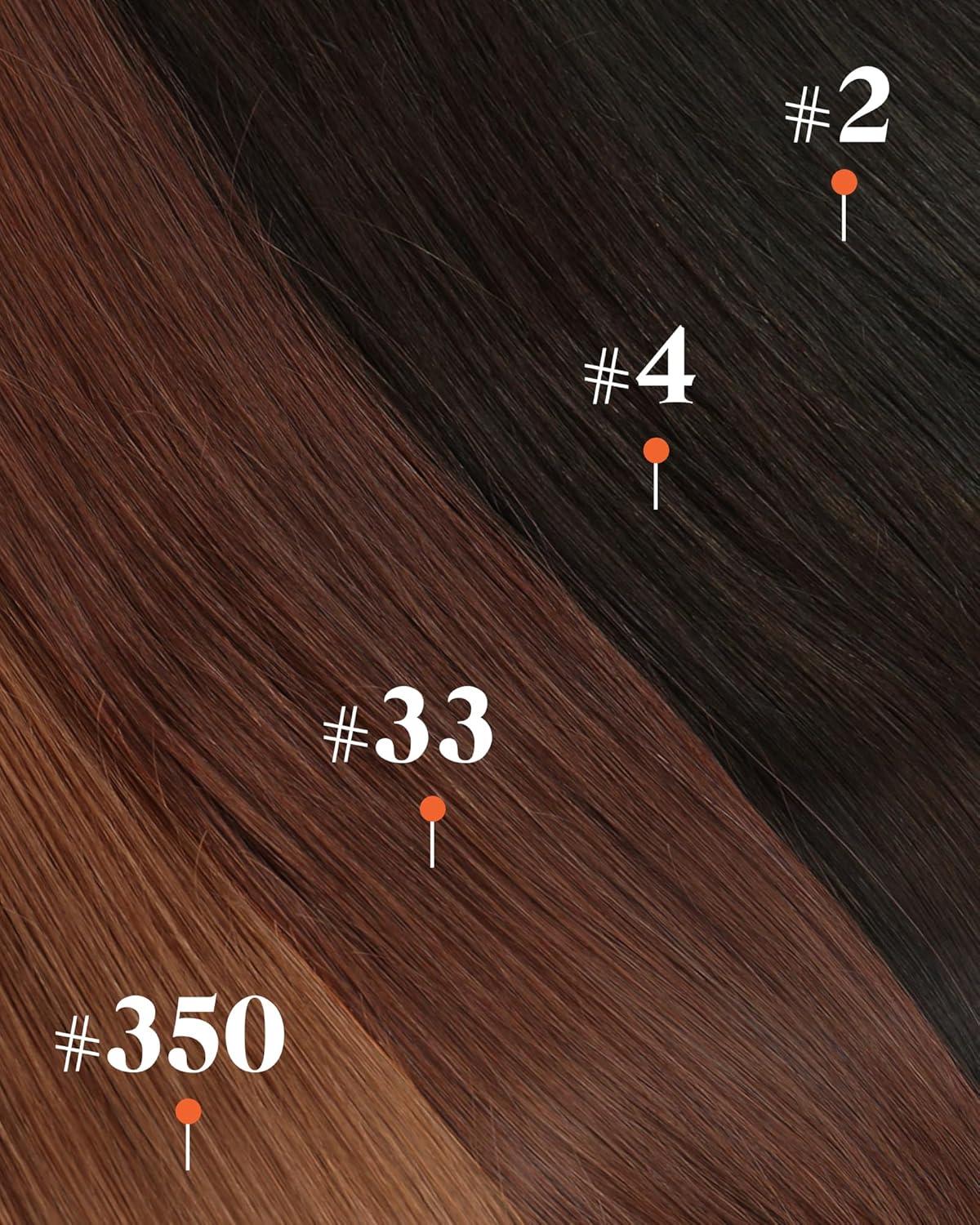 imageSunny Hair Clip in Hair Extensions Real Human Hair 120g Remy Hair Clip in Extensions for Women Human Hair Extensions Black Ombre Brown Balayage Caramel Blonde 24 InchA6 33Dark Auburn Red