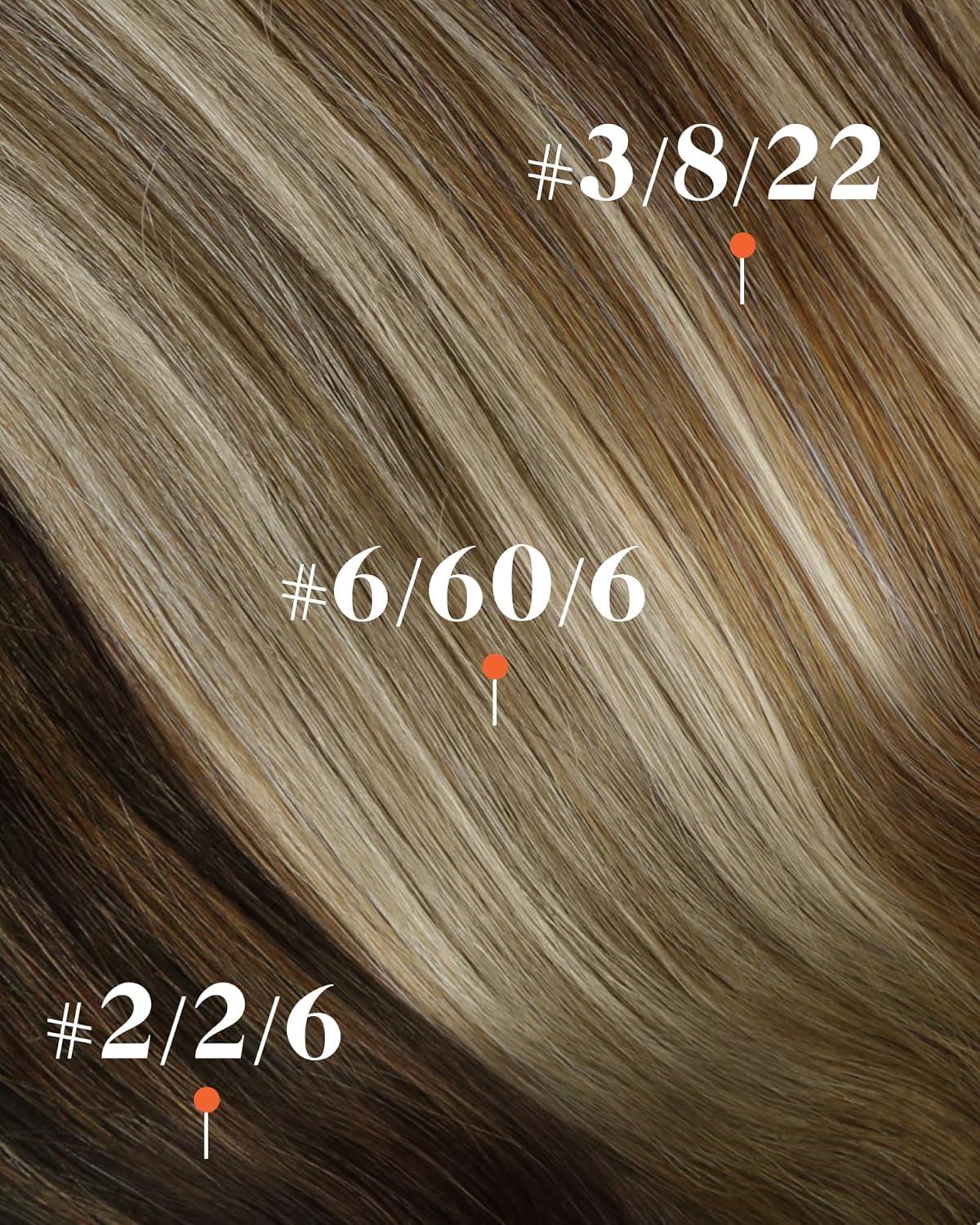 imageSunny Hair Clip in Hair Extensions Real Human Hair 120g Remy Hair Clip in Extensions for Women Human Hair Extensions Black Ombre Brown Balayage Caramel Blonde 24 InchA7 Balayage3822Walnut Brown Mix