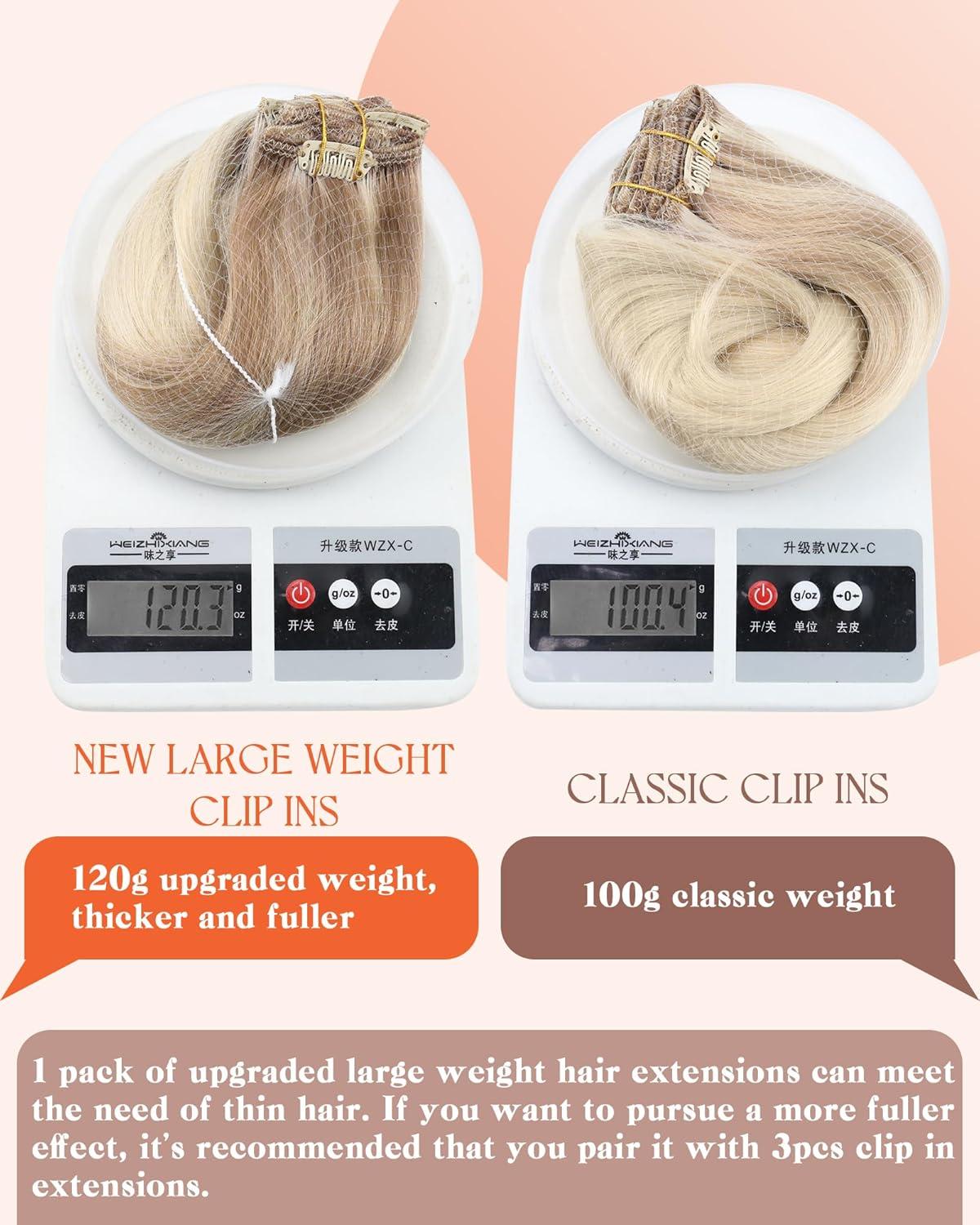 imageSunny Hair Clip in Hair Extensions Real Human Hair 120g Remy Hair Clip in Extensions for Women Human Hair Extensions Black Ombre Brown Balayage Caramel Blonde 24 InchA8 Ombre182260Nordic Ash Blonde Mix