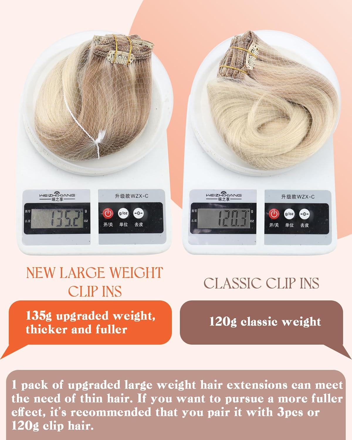 imageSunny Hair Clip in Hair Extensions Real Human Hair 120g Remy Hair Clip in Extensions for Women Human Hair Extensions Black Ombre Brown Balayage Caramel Blonde 24 InchA8 Ombre182260Nordic Ash Blonde Mix