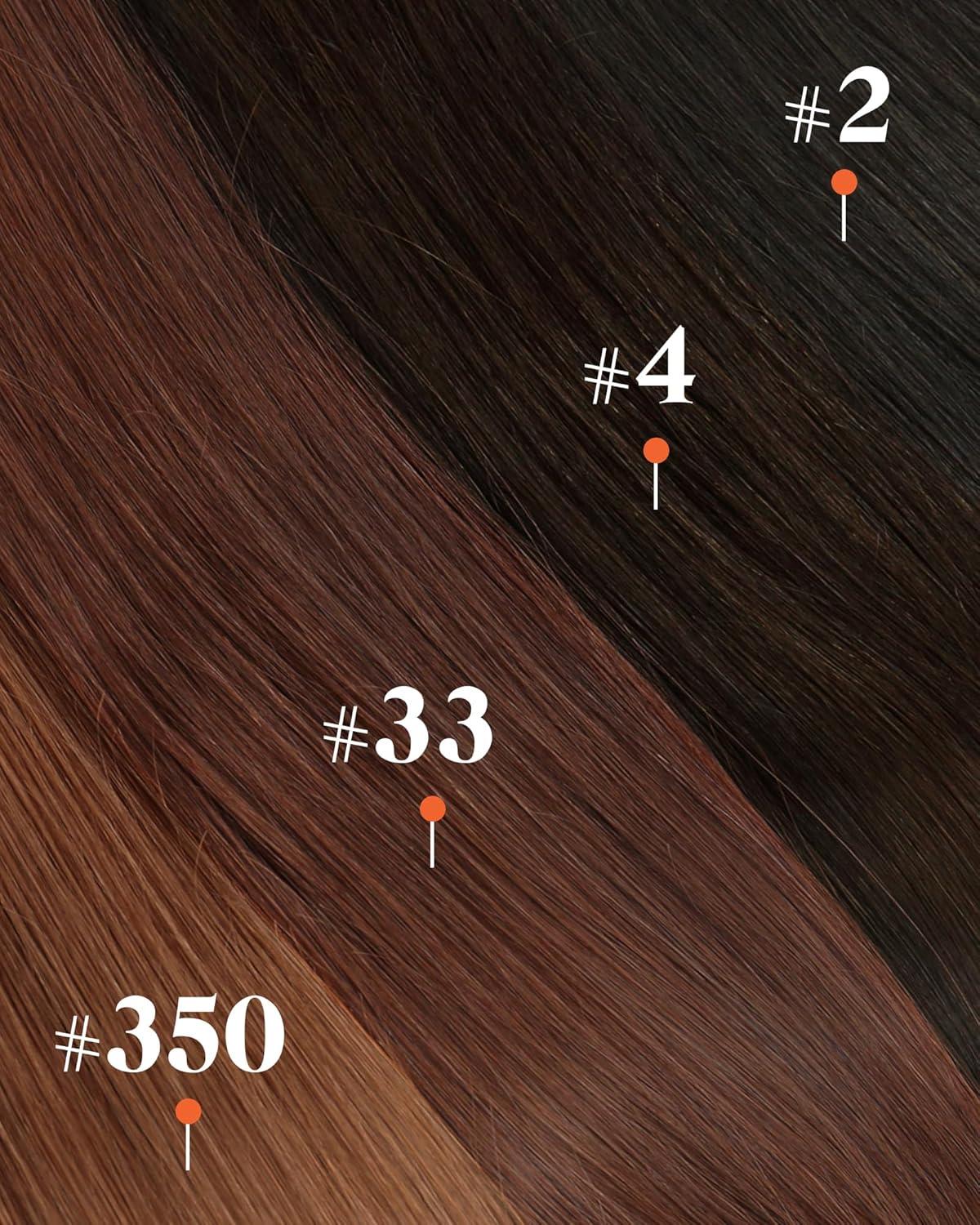 imageSunny Hair Clip in Hair Extensions Real Human Hair 120g Remy Hair Clip in Extensions for Women Human Hair Extensions Black Ombre Brown Balayage Caramel Blonde 24 InchA5 4Chocolate Brown