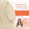 Sunny Hair Clip in Hair Extensions Real Human Hair 120g Remy Hair Clip in Extensions for Women Human Hair Extensions Black Ombre Brown Balayage Caramel Blonde 24 Inch(A-8 #60-Platinum Blonde)