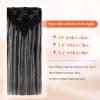 Sunny Hair Clip in Hair Extensions Real Human Hair 120g Remy Hair Clip in Extensions for Women Human Hair Extensions Black Ombre Brown Balayage Caramel Blonde 24 Inch(A-4 #Ombre-1B/Silver-Black Roots to Silver)