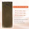 Sunny Hair Clip in Hair Extensions Real Human Hair 120g Remy Hair Clip in Extensions for Women Human Hair Extensions Black Ombre Brown Balayage Caramel Blonde 24 Inch(A-5 #8-Light Ash Brown)