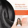 Sunny Hair Clip in Hair Extensions Real Human Hair 120g Remy Hair Clip in Extensions for Women Human Hair Extensions Black Ombre Brown Balayage Caramel Blonde 24 Inch(A-4 #Ombre-1B/Silver-Black Roots to Silver)