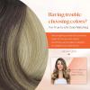 Sunny Hair Clip in Hair Extensions Real Human Hair 120g Remy Hair Clip in Extensions for Women Human Hair Extensions Black Ombre Brown Balayage Caramel Blonde 24 Inch(A-8 #Ombre-#4/14/60-Brown Roots Blonde Balayage)