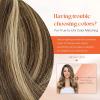 Sunny Hair Clip in Hair Extensions Real Human Hair 120g Remy Hair Clip in Extensions for Women Human Hair Extensions Black Ombre Brown Balayage Caramel Blonde 24 Inch(A-9 #Brown-P4/27-Chocolate Brown Highlight)