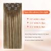 Sunny Hair Clip in Hair Extensions Real Human Hair 120g Remy Hair Clip in Extensions for Women Human Hair Extensions Black Ombre Brown Balayage Caramel Blonde 24 Inch(A-7 #Balayage-6/60/6-Chestnut Brown Mix)
