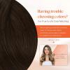 Sunny Hair Clip in Hair Extensions Real Human Hair 120g Remy Hair Clip in Extensions for Women Human Hair Extensions Ombre Walnut Brown to Light Brown Balayage Blonde 24 Inch(A-5 #4-Chocolate Brown)