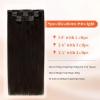 Sunny Hair Clip in Hair Extensions Real Human Hair 120g Remy Hair Clip in Extensions for Women Human Hair Extensions Ombre Walnut Brown to Light Brown Balayage Blonde 24 Inch(A-5 #2-Dark Brown)