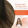Sunny Hair Clip in Hair Extensions Real Human Hair 120g Remy Hair Clip in Extensions for Women Human Hair Extensions Ombre Walnut Brown to Light Brown Balayage Blonde 24 Inch(A-4 #Ombre-1B/4/27-Black Roots to Brown)