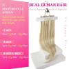 Ve Sunny Human Hair Clip in Extensions Double Weft Ginger Copper Clip on Hair Extensions for Women Short Hair Extensions Real Human Hair 7pcs 14 Inch 105g(Clip-6 #P16/22 Amber Glow Highlights)