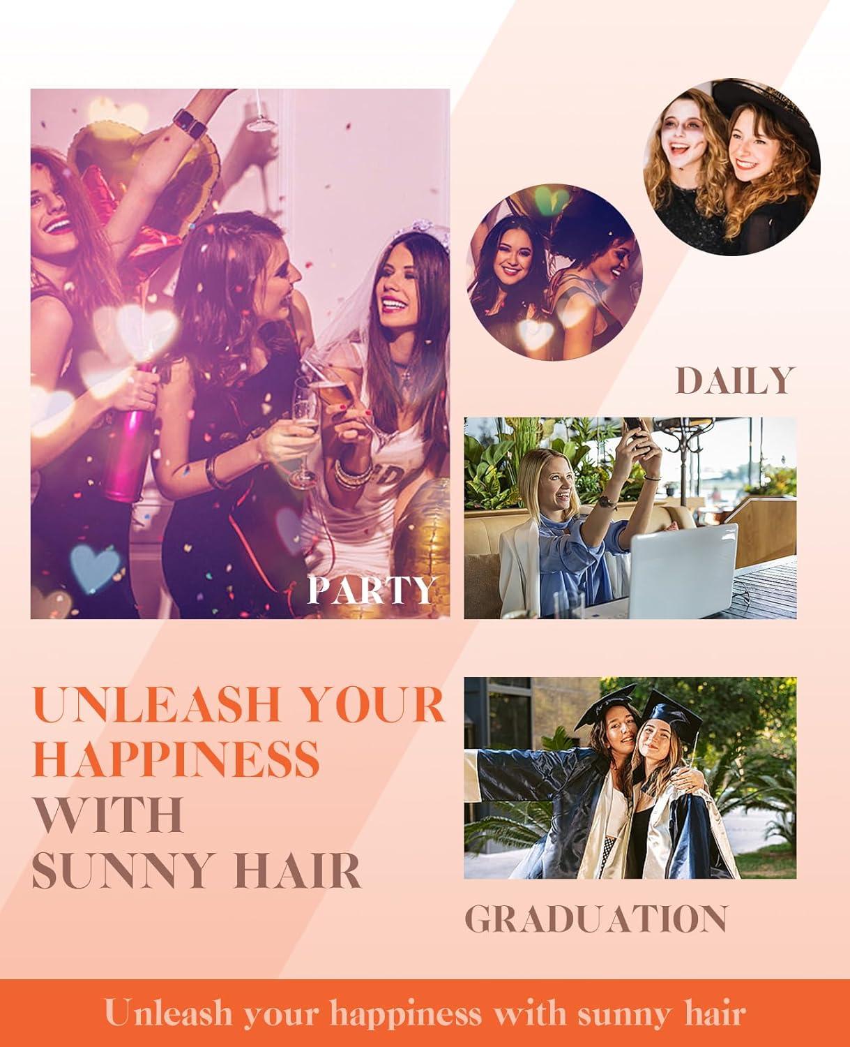 imageSunny Hair Micro Bead Weft Extensions Real Human Hair Ash Blond MicroBeaded Weft Human Hair Extensions Blonde Highlights Bleach Blonde Real Human Hair for Women 20inch 50gB60Blonde