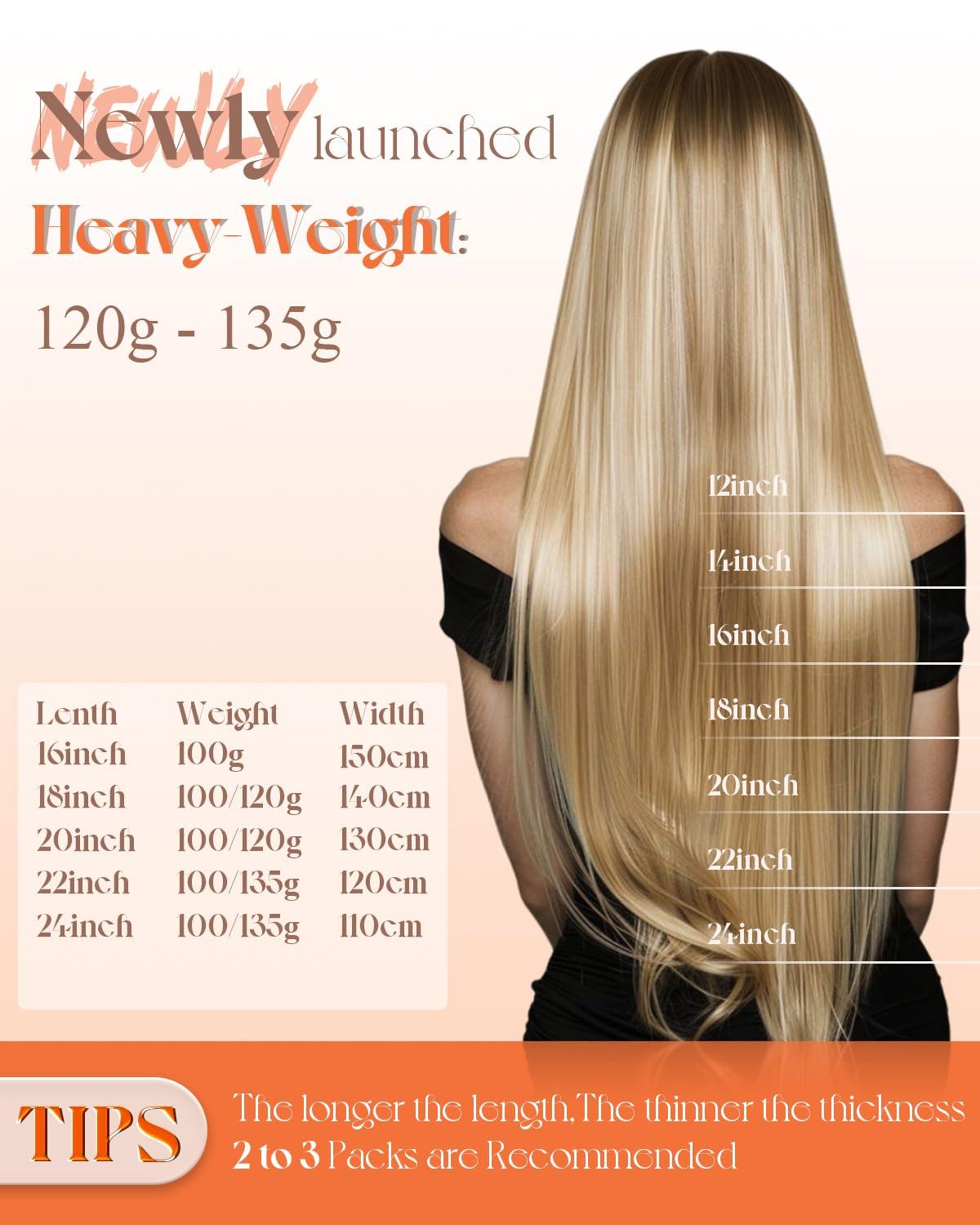 imageSunny Hair Weft Hair Extensions Human Hair 18inch Sew in Hair Extensions Real Human Hair Highlights Human Hair Weft Extensions Dark Brown Mix Caramel Blonde Natural Hair Weft for Women 100gB1622Golden Blonde Highlights