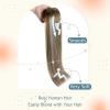 Sunny Clip in Hair Extensions Brown Balayage Real Human Hair Fish Line Hair Extensions #6/60/6 200g Full Head 16inch+18inch