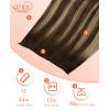 Sunny Hair Micro Bead Weft Extensions Real Human Hair Ash Blond MicroBeaded Weft Human Hair Extensions Blonde Highlights Bleach Blonde Real Human Hair for Women 20inch 50g(B-#4/4/27-Chocolate Brown Balayage Caramel Blonde)