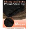 Sunny Hair Micro Bead Weft Extensions Real Human Hair Ash Blond MicroBeaded Weft Human Hair Extensions Blonde Highlights Bleach Blonde Real Human Hair for Women 20inch 50g(C-1B/4/27-Black Roots to Brown with Caramel Blonde)