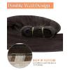 Sunny Hair Weft Hair Extensions Human Hair 18inch Sew in Hair Extensions Real Human Hair Highlights Human Hair Weft Extensions Dark Brown Mix Caramel Blonde Natural Hair Weft for Women 100g(C-#1C-Mocha Brown)