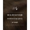 Sunny Hair Weft Hair Extensions Human Hair 18inch Sew in Hair Extensions Real Human Hair Highlights Human Hair Weft Extensions Dark Brown Mix Caramel Blonde Natural Hair Weft for Women 100g(C-#4-Dark Brown)