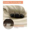 Sunny Hair Weft Hair Extensions Human Hair 18inch Sew in Hair Extensions Real Human Hair Highlights Human Hair Weft Extensions Dark Brown Mix Caramel Blonde Natural Hair Weft for Women 100g(C-#Sun18/60/60A-Ash Blonde Ombre)