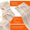Sunny Hair Wire Hair Extensions Real Human Hair Fish Line Human Hair Extensions Invisible Wire Extensions Golden Blonde with Medium Blonde Highlights #16/22 18 Inch(B-1 #18A/613A)