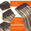 Sunny Hair Wire Hair Extensions Real Human Hair Fish Line Human Hair Extensions Invisible Wire Extensions Golden Blonde with Medium Blonde Highlights #16/22 18 Inch(C-4 #P8A/60 New)
