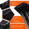 Sunny Hair Wire Hair Extensions Real Human Hair Fish Line Human Hair Extensions Invisible Wire Extensions Golden Blonde with Medium Blonde Highlights #16/22 18 Inch(C-3 #1B/S/1B New)