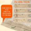 Sunny Hair Wire Hair Extensions Real Human Hair Fish Line Human Hair Extensions Invisible Wire Extensions Golden Blonde with Medium Blonde Highlights #16/22 18 Inch(B-3 #60 Blonde)