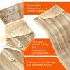 Sunny Hair Wire Hair Extensions Real Human Hair Fish Line Human Hair Extensions Invisible Wire Extensions Golden Blonde with Medium Blonde Highlights #16/22 18 Inch(C-1 #P10/60)