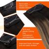 Sunny Hair Wire Hair Extensions Real Human Hair Fish Line Human Hair Extensions Invisible Wire Extensions Golden Blonde with Medium Blonde Highlights #16/22 18 Inch(C-3 #1B/4/18 New)