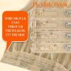Sunny Hair Wire Hair Extensions Real Human Hair Fish Line Human Hair Extensions Invisible Wire Extensions Golden Blonde with Medium Blonde Highlights #16/22 18 Inch(C-1 #P10/60)
