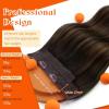 Sunny Hair Wire Hair Extensions Real Human Hair Fish Line Human Hair Extensions Invisible Wire Extensions Golden Blonde with Medium Blonde Highlights #16/22 18 Inch(B-1 #2/6/2)