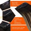Sunny Hair Wire Hair Extensions Real Human Hair Fish Line Human Hair Extensions Invisible Wire Extensions Golden Blonde with Medium Blonde Highlights #16/22 18 Inch(C-2 #1B/4/27)