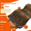 Sunny Hair Wire Hair Extensions Real Human Hair Fish Line Human Hair Extensions Invisible Wire Extensions Golden Blonde with Medium Blonde Highlights #16/22 18 Inch(B-2 #P4/27)