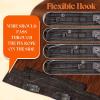Sunny Hair Wire Hair Extensions Real Human Hair Fish Line Human Hair Extensions Invisible Wire Extensions Golden Blonde with Medium Blonde Highlights #16/22 18 Inch(C-4 #30 Light Auburn New)