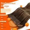 Sunny Hair Wire Hair Extensions Real Human Hair Fish Line Human Hair Extensions Invisible Wire Extensions Golden Blonde with Medium Blonde Highlights #16/22 18 Inch(A-1 #4/27/4)