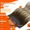 Sunny Hair Wire Hair Extensions Real Human Hair Fish Line Human Hair Extensions Invisible Wire Extensions Golden Blonde with Medium Blonde Highlights #16/22 18 Inch(B-1 #3/8/22)