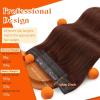 Sunny Hair Wire Hair Extensions Real Human Hair Fish Line Human Hair Extensions Invisible Wire Extensions Golden Blonde with Medium Blonde Highlights #16/22 18 Inch(B-4 #33 Auburn)