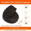 Sunny Hair Wire Hair Extensions Real Human Hair Fish Line Human Hair Extensions Invisible Wire Extensions Golden Blonde with Medium Blonde Highlights #16/22 18 Inch(C-4 #1C Mocha Brown New)