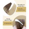Ve Sunny Hair Extensions Tape in 16inch Tape in Human Hair Extensions Light Brown Ombre Platinum Blonde Tape Extensions Human Hair Invisible Natural Hair Seamless Silky Straight Skin Weft 20Pcs 50g