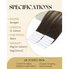Ve Sunny Tape in Hair Extensions Real Human Hair Invisible Remy Human Hair Straight Tape Ins Double Sided Cool Brown Ombre Light Brown Balayage Medium Blonde 16 inch 10Pcs 25G(1-A Tape-# 4/14/60)