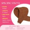 Ve Sunny Tape in Hair Extensions Real Human Hair Invisible Remy Human Hair Straight Tape Ins Double Sided Cool Brown Ombre Light Brown Balayage Medium Blonde 16 inch 10Pcs 25G(1-C Tape-#350)