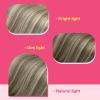 Ve Sunny Tape in Hair Extensions Real Human Hair Invisible Remy Human Hair Straight Tape Ins Double Sided Cool Brown Ombre Light Brown Balayage Medium Blonde 16 inch 10Pcs 25G(1-A Tape-#3/8/22)