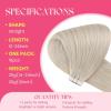 Ve Sunny Tape in Hair Extensions Real Human Hair Invisible Remy Human Hair Straight Tape Ins Double Sided Cool Brown Ombre Light Brown Balayage Medium Blonde 16 inch 10Pcs 25G(1-B Tape-#60)