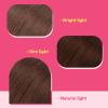 Ve Sunny Tape in Hair Extensions Real Human Hair Invisible Remy Human Hair Straight Tape Ins Double Sided Cool Brown Ombre Light Brown Balayage Medium Blonde 16 inch 10Pcs 25G(1-C Tape-#33)