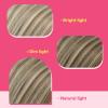 Ve Sunny Tape in Hair Extensions Real Human Hair Invisible Remy Human Hair Straight Tape Ins Double Sided Cool Brown Ombre Light Brown Balayage Medium Blonde 16 inch 10Pcs 25G(1-A Tape-# 6/60/6)