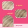 Ve Sunny Tape in Hair Extensions Real Human Hair Invisible Remy Human Hair Straight Tape Ins Double Sided Cool Brown Ombre Light Brown Balayage Medium Blonde 16 inch 10Pcs 25G(1-D Tape-#18/613)