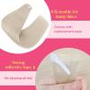 Ve Sunny Tape in Hair Extensions Real Human Hair Invisible Remy Human Hair Straight Tape Ins Double Sided Cool Brown Ombre Light Brown Balayage Medium Blonde 16 inch 10Pcs 25G(1-B Tape-#60)