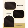 Ve Sunny Tape in Hair Extensions Real Human Hair Invisible Remy Human Hair Straight Tape Ins Double Sided Cool Brown Ombre Light Brown Balayage Medium Blonde 16 inch 10Pcs 25G(1-E Tape-#2)