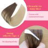Ve Sunny Tape in Hair Extensions Real Human Hair Invisible Remy Human Hair Straight Tape Ins Double Sided Cool Brown Ombre Light Brown Balayage Medium Blonde 16 inch 10Pcs 25G(1-D Tape-#BALA8/60)